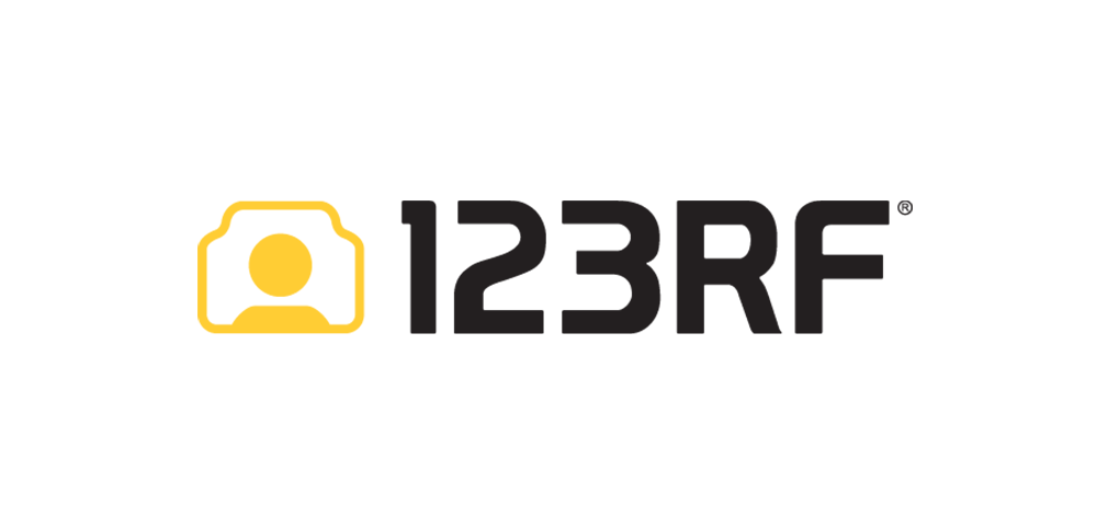 Logo 123RF: bancos de imágenes de pago